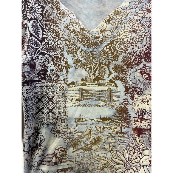 Y2K 90s Boho Country Bella Top S Cottage Maximalist Festival Art Folk Romantic - Picture 6 of 10